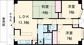 ダイアパレスリブレ南笹口の間取り画像