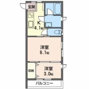 フラワーハイツの間取り画像