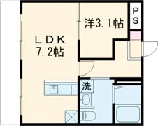 アイランドフラットⅠの間取り画像