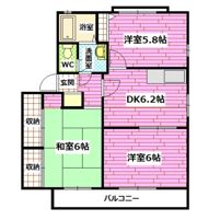 ドミール東青崎の間取り画像