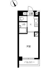 スカイコート新宿新都心第2の間取り画像