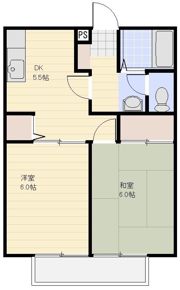 ヤマサハイツの間取り画像