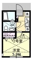 ベイルーム滝頭の間取り画像