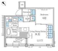 パークアクシス横浜反町公園の間取り画像