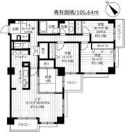 スカイプラザ・ユーカリが丘・サウスタワーの間取り画像