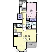 Fiore．Placido蘭の間取り画像