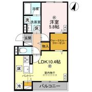 ピオーネ荘の間取り画像