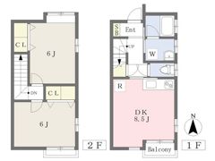 コンフォルト森宿N棟の間取り画像