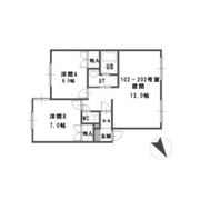 ルミエール北郷Bの間取り画像