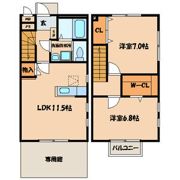 dolceⅠの間取り画像