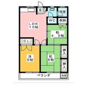 ウサミアパートメントの間取り画像