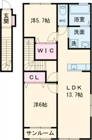 CASA LUMINOSA(カサ ルミノーサ)の間取り画像