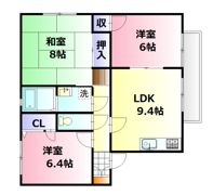 ディアスムカイA棟の間取り画像