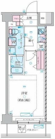 GENOVIA川崎鈴木町skygardenの間取り画像