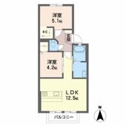 グランメールイトウ Bの間取り画像