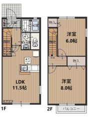コンフォート所沢Cの間取り画像