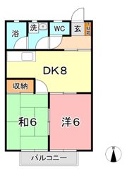 コーポ田中の間取り画像