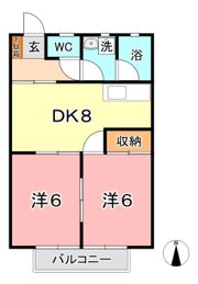 コーポ田中の間取り画像