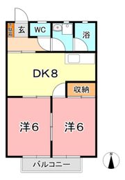 コーポ田中の間取り画像