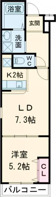 フジパレス十三ウエストの間取り画像