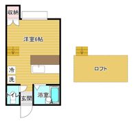 大志館Ⅲの間取り画像