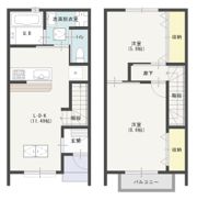 プリエ ローザA号棟の間取り画像