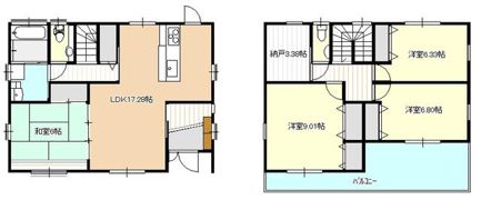 六軒町2丁目貸家の間取り画像