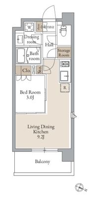 オープンブルーム二子の間取り画像