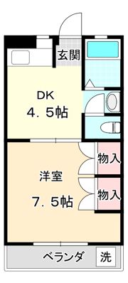 町屋ライフ Bの間取り画像