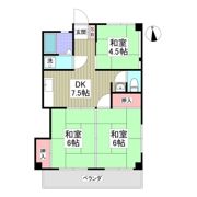 とくしんハイツの間取り画像