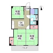 とくしんハイツの間取り画像