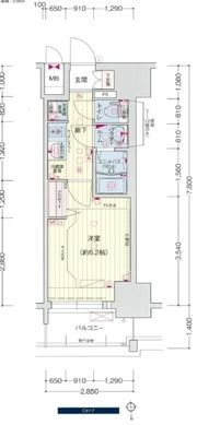 プレサンスNAGOYAシティオの間取り画像