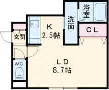 ポラリス恵み野駅前の間取り画像