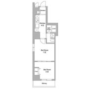 エスティメゾン東新宿の間取り画像