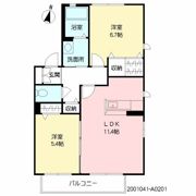 シャーメゾンさくらの間取り画像