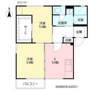 フローリッシュ・サザン A棟の間取り画像