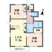 メゾン アヴェニールAの間取り画像