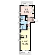 ルトワ三ツ沢 Bの間取り画像