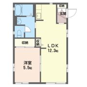 サンドルフ津田沼Cの間取り画像