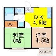 コーポ岩津の間取り画像