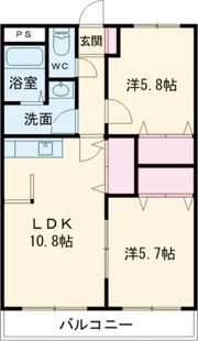 クレスト西古津の間取り画像