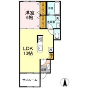 フィアブル Aの間取り画像