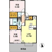 ハミングバード羽島の間取り画像