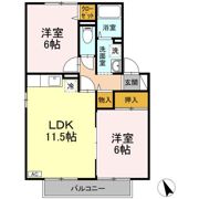 グランディール B棟の間取り画像