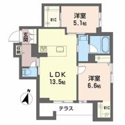 シャーメゾン笹和の間取り画像