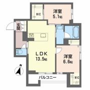 シャーメゾン笹和の間取り画像