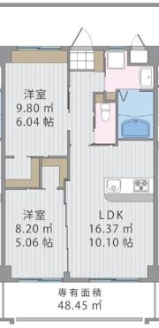 ボヌール・コリヌなかみねの間取り画像