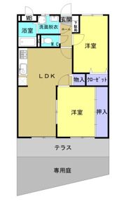 シャトーレK＆Tの間取り画像