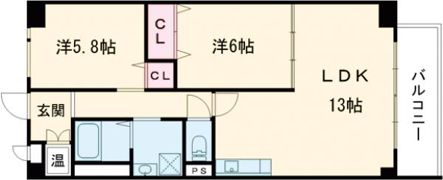 加藤マンション神戸の間取り画像