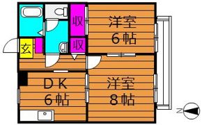 パピーム Kの間取り画像